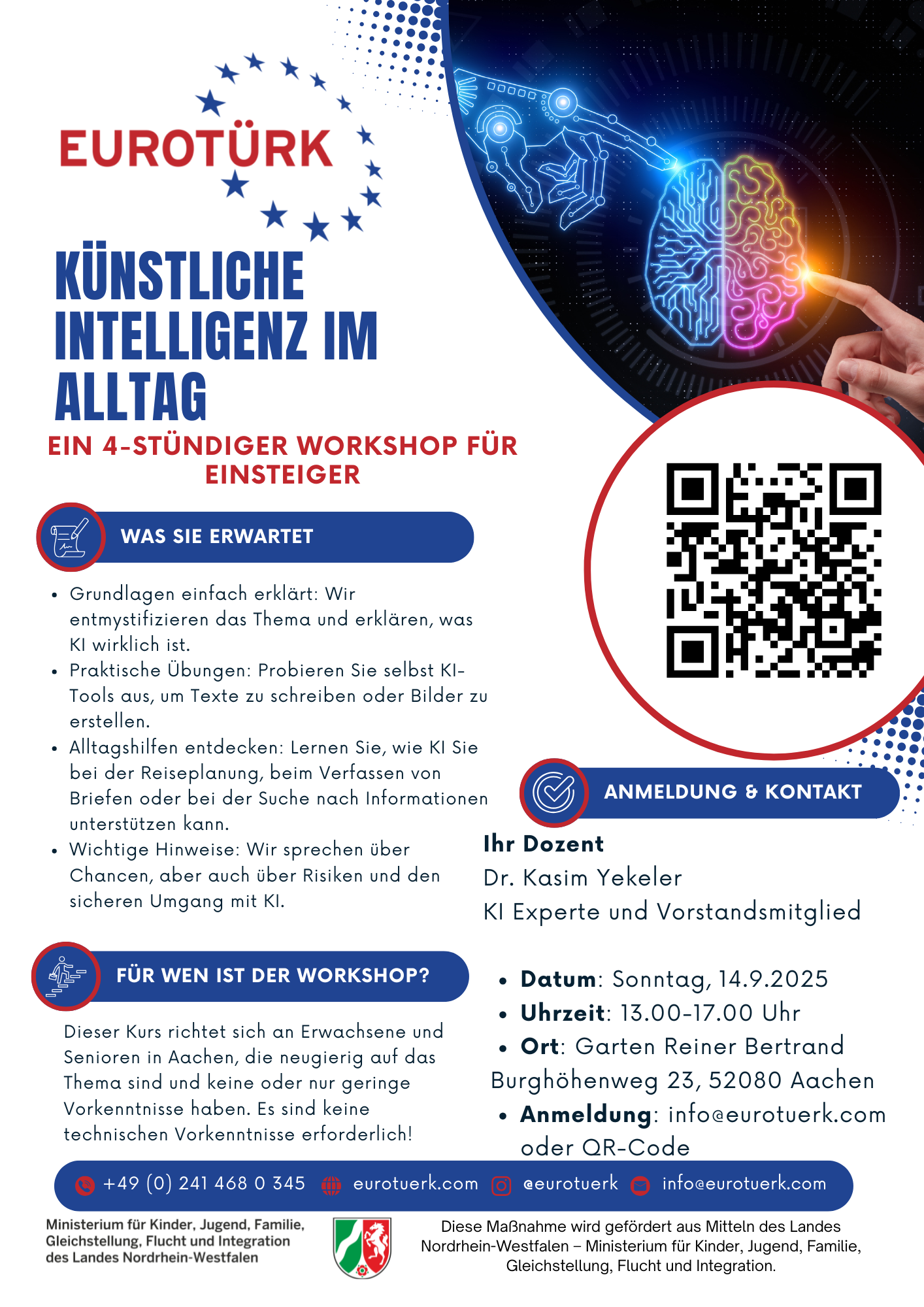 Workshop: Künstliche Intelligenz im Alltag verstehen und nutzen Entdecken Sie die Welt der KI – einfach und praxisnah